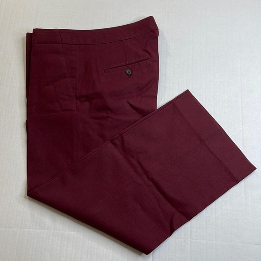 J Crew cropped Dress Pants Burgundy Size 4